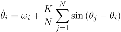 Kuramoto Model Equation
